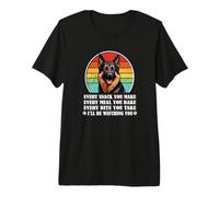 Mens Kid Dog Lover Retro Vintage Every Snack German Shepherd Maglietta Premium