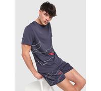 Mens Lacoste Maglia Wrap Croc - Blu, blu 5/L