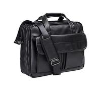Men's Laptop Bag, 17.3 inch PU Leather Messenger Bag Waterproof Business Briefcase, Work Computer Bag Satchel Bag Man