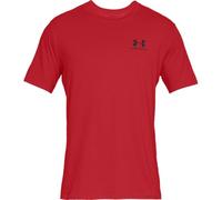 Men's Left Chest Logo T-Shirt Red/Black S S