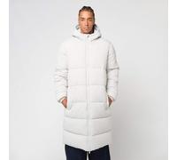 Mens Long Puffer Coat black grigio L