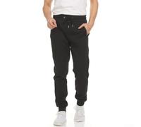 Men's Loose Joggers Pants Zipper Pockets Bundle Foot(Black 2XL) | Loose bundle foot design, side zipper pockets, drawstring waist, solid color options, autumn winter wear