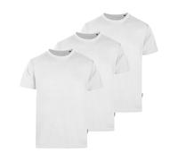 Mens Luxury Roundneck - Confezione da 3, Colore: Bianco