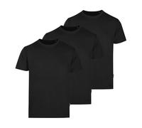 Mens Luxury Roundneck - Confezione da tè da 3, Colore: Nero