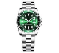 Men's Luxury Watch, Steel Strap Business Analog Watch, Waterproof Wristwatch, Easy-to-Read Fashion Accessory, 5.71x2.56x1.18 inches, Ideal for Formal and Casual Wear, White Steel