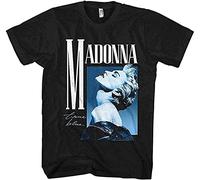 Men's Madonna True Blue T-Shirt Funny Birthday Cotton Tee Vintage Gift Men Women Black XL