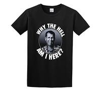 Men's Married with Children al Bundy Why The Hell Am I Here? Graphic Tee Printed Top Shirt S T-Shirts Black XL