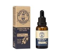 Men's Master Olio Stimolante per Barba e Baffi | Crescita, Idratante e Nutriente | Cura Viso Con Vitamina E | Senza Coloranti Artificiali | 30 ML