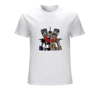 Men's Mazinger Z Mazinger Z Fun Tee Shirt Men Print Cotton Short-Sleeve Basic Guys Punk Designer Streetwear T-Shirts White L