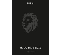 Men's Mind Book - Löwe, schwarz: Multifunktions-Geschenk für Männer. Praktisch: Notizen, Kalender, Projekte. Entspannen: Rätsel, Malen, Dichten, Knobeln