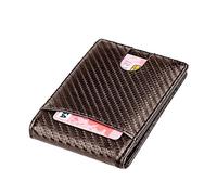 Mens Money Clip Wallet, Banknotes Thin Wallet, Svetle High Capacity Billfold Gent, Front Pocket Pochette with Card Holder for Friends, Family, Thin Bifold Pouch, 11x8x1.5cm