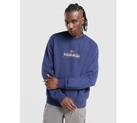 Mens Napapijri Felpa Girocollo Bory - Blu, blu XXL