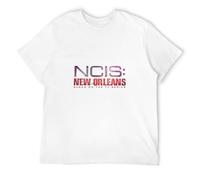 Men's NCIS New Orleans Neon Sign Regular Fit T-Shirts White XL