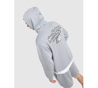 Mens New Balance Back Graphic Script Hoodie - Grigio, grigio M