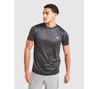 Mens New Balance Maglia Essential All Over Print - Nero, nero L