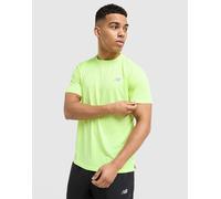 Mens New Balance Maglia Run Essential - Giallo, giallo XS