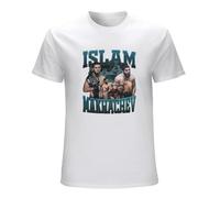 Men's New Islam Makhachev Bootleg Summer Top Anime Men T-Shirts White XL