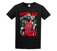 Men's New The Worm Dennis Rodman Basketball Legend Print T Shirt L