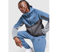 Mens Nike Felpa con Cappuccio Full Zip Tech Fleece - Blu, blu L