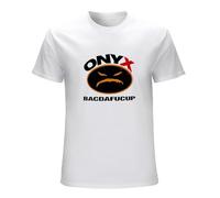 Men's Onyx Logo Hardcore Hip Hop Rap Music Band Retro T-Shirts White M