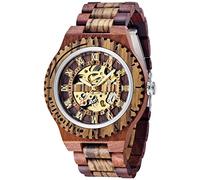 Mens orologi meccanici di legno scheletro automatico a carica automatica leggero per gli uomini orologio da polso, Sandali Adventure Seeker, punta chiusa - T - Bambini