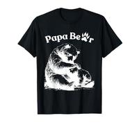 Mens Papa Bear Face Sunglasses Papa Bear Lover Father's Day Maglietta