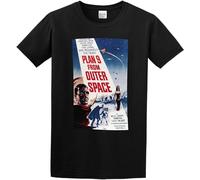 Men's Plan 9 from Outer Space Graphic Printed Tee Shirt Mens T-Shirts Black XL