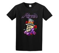 Men's Poison Retro Metal Rock Band Legend Cotton T Shirt Black L