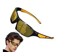 Men's Polarized Sunglasses, Sun Protection Eyewear, Comfortable Fashion Frame, Lightweight Resistance, UV400 Lens Shield, Great for Outdoor Sports Like Driving or Fishing Trips