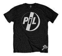 Men's Public Image Ltd White Logo T-Shirt Black XL