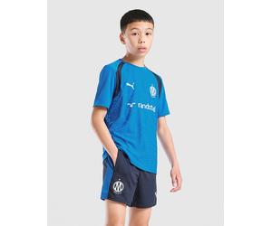 Mens PUMA Pantaloncino Allenamento Olympique Marseille Junior - Blu, blu 15-16Y