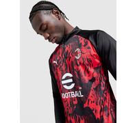 Mens PUMA Top 1/4 Zip Warm Up AC Milan - Rosso, rosso L