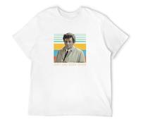 Men's Rare Columbo Just One More Thing Funny Detective TV Series T-Shirts White XXL