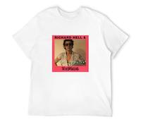 Men's Richard Hell & The Voidoids Graphic Printed Top Tee T-Shirts White L
