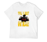 Men's Rip Sidhu Moosewala The Last Ride Harajuku Cotton Crewneck Short Sleeve Custom T-Shirts White L