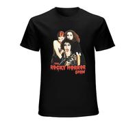 Men's Rocky Horror Picture Show - Frank N Furter Magenta T-Shirts Black S