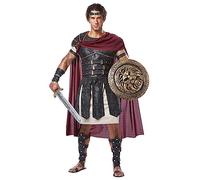 Mens Roman Gladiator Warrior Soldier Fancy Dress Outfit Costume, Multi, small