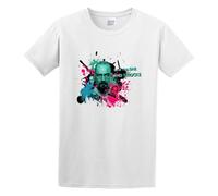 Men's Round Neck T-Shirt Breaking Bad Artwork Crew-Neck t-Shirt White L