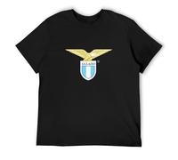 Men's S Lazio O Neck Online Vintage T Shirt Short Sleeve Funny Top Black XXL