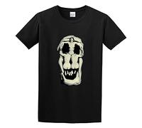 Men's Salvador Dali Artist Human Skull Men Punk Rock T-Shirts Black L
