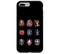 Mens Scary Halloween Portraits of Spooky Heads Custodia per iPhone 7 Plus/8 Plus
