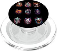 Mens Scary Halloween Portraits of Spooky Heads PopSockets PopGrip per MagSafe