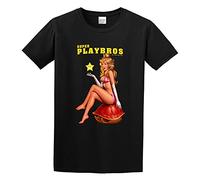 Men's Sex Image Black Pin Up Hipster Faddish T-Shirts Black XXL