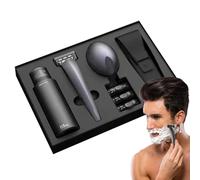 Men's Shaving Set, Portable Manual Shaver, Manual Shaver Kit, Compact Clean Shaving Kit, Easy-To-Clean Shaver Kit, Comfort Grip Manual Shaver with Case for Men