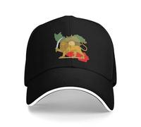 Mens Signore Moda Estate Iran Mappa Bandiera Leone E Sole Segno Iconico per Il Persiano Berretto da Baseball KPOP Rock Sun Trucker Cappello Donna Uomo Snapback cap Regalo Unisex