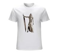 Men's Silent Hill Colour Fashion Short Sleeve Movie Silent Hill Logo Tops Casual T-Shirts White M