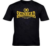 Men's Skinhead Traditional T-Shirt New Size S-3Xl OI! Skinhead Punk Working Class OI Black XXL