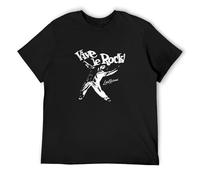 Men's Sleeve Vive Le Rock Worn By Sid Vicious T-Shirts Black L