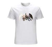 Men's Sneaky Good Omens Mens Crowley Aziraphale Ineffable Go David Tennant Angel Men Tops Pure Cotton T-Shirts White XXL