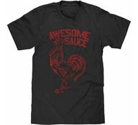 Men's Sriracha Hot Chili Awesome Sauce Vintage Retro 80S 90S T-Shirt Black M